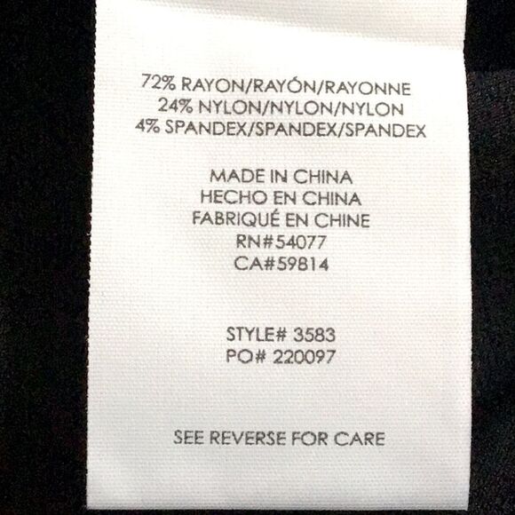 Cabi #3583 AGENCY Black Thick Knit Jersey Stretch Ponte A Line Mini Skirt - Picture 11 of 12